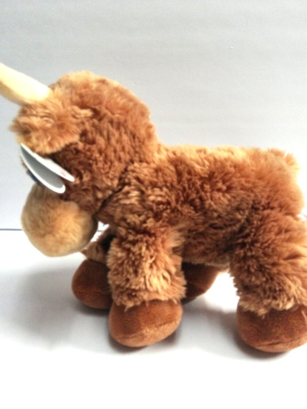 Ranger Bull Dreamy Eyes Plush Toy by Aurora #21279 Brown 10" High Sitting NEW - Picture 2 of 7